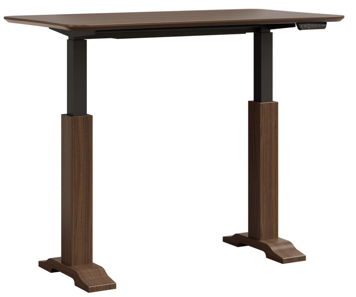 Dawsyn Adjustable Desk With Wood Base - Image 2