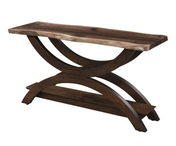 Gateway Sofa Table With Live Edge Top