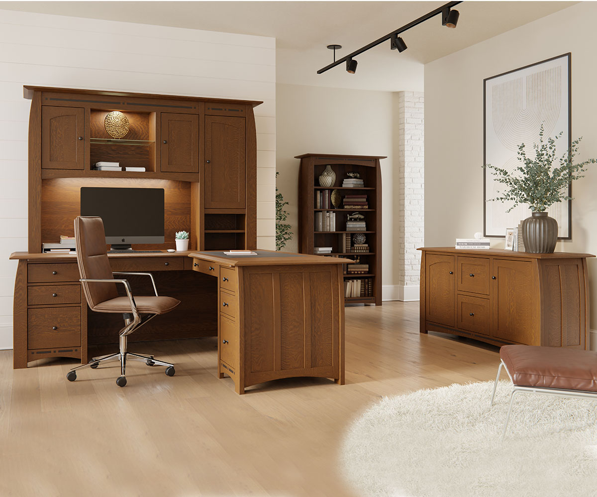 Boulder Creek L Desk - 66"W - Image 4