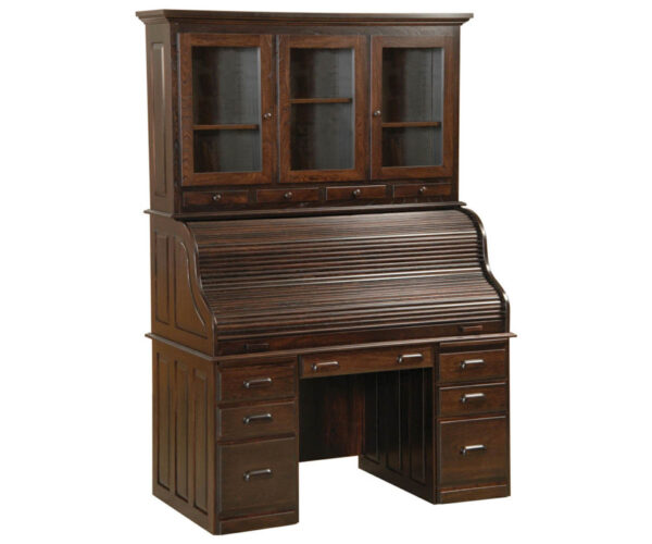 Computer Rolltop with Hutch