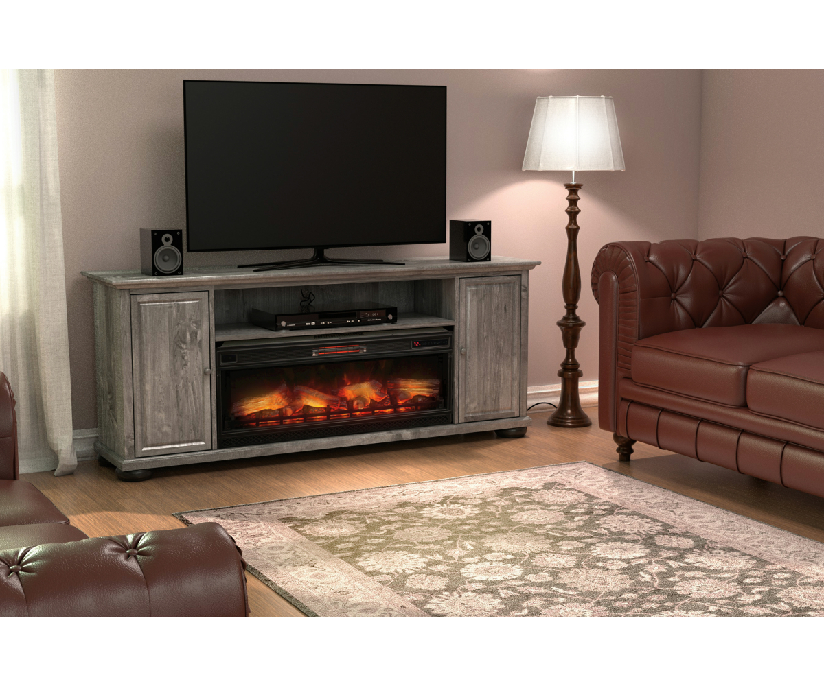 Strafford Media Console with Fireplace - Image 2